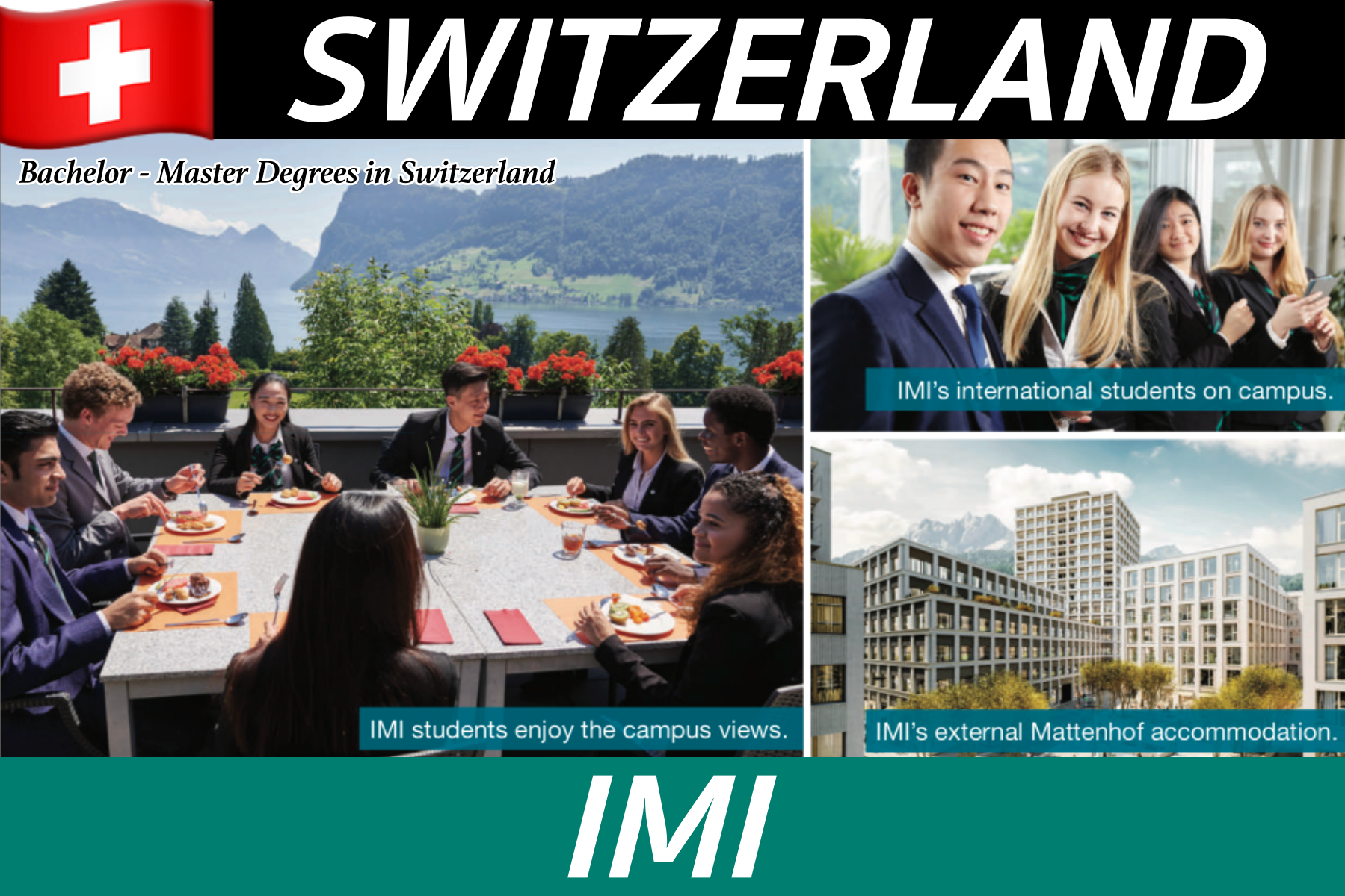 เรียน+ฝึกงานเงินเดือน 95,000! ป.ตรี-ป.โทที่ IMI, SWITZERLAND ทุนการศึกษาพิเศษสุดๆ!
